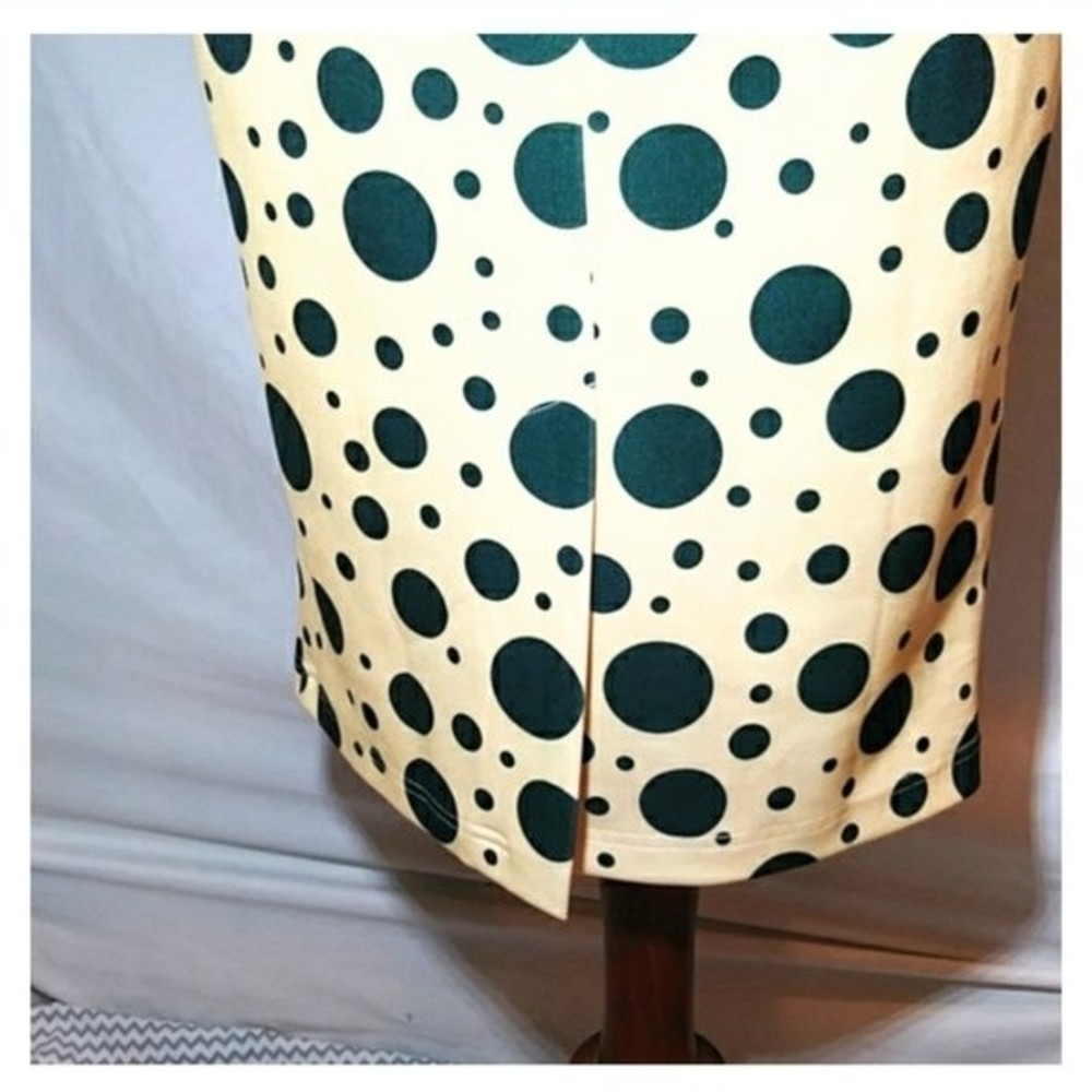 Tatyana – Bettie Page Spotty Pin Up Wiggle Midi Pencil Dress Size L - Picture 7 of 10